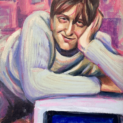 Portrait of Young Bill Gates