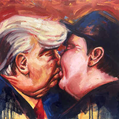 Fraternal Kiss of Trump and Musk